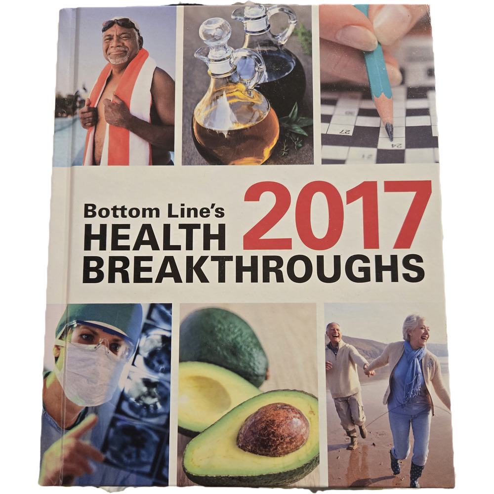 Bottom Line's Health Breakthroughs 2017 Hardcover Book Natural Remedy Welness
